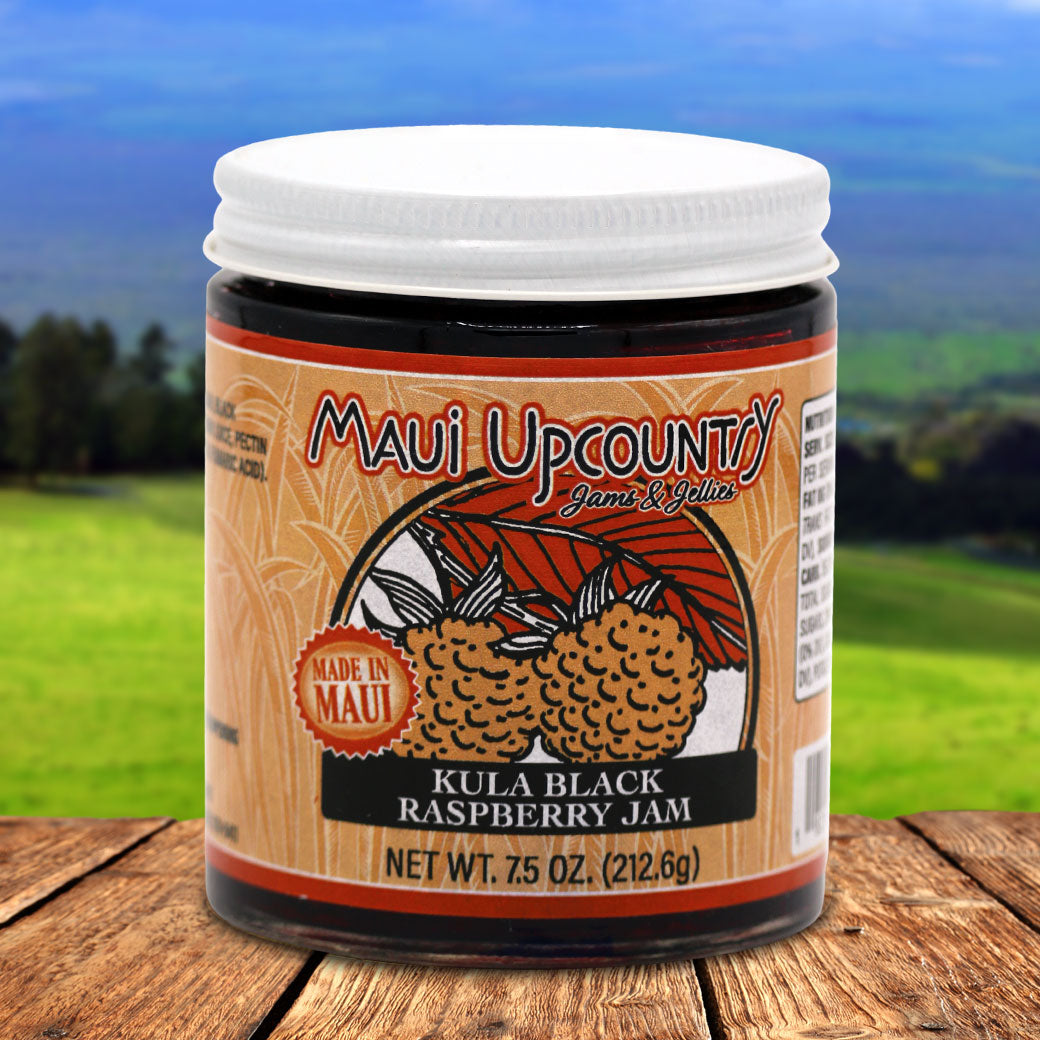 Hawaiian Gourmet Kula Black Raspberry Jam - Made in Maui, Hawaii